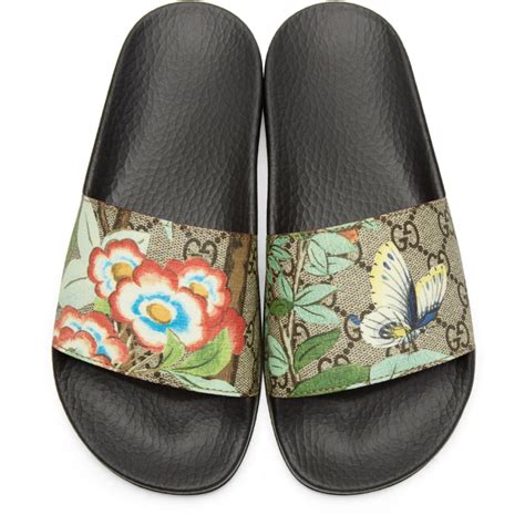 gucci multicolor slides